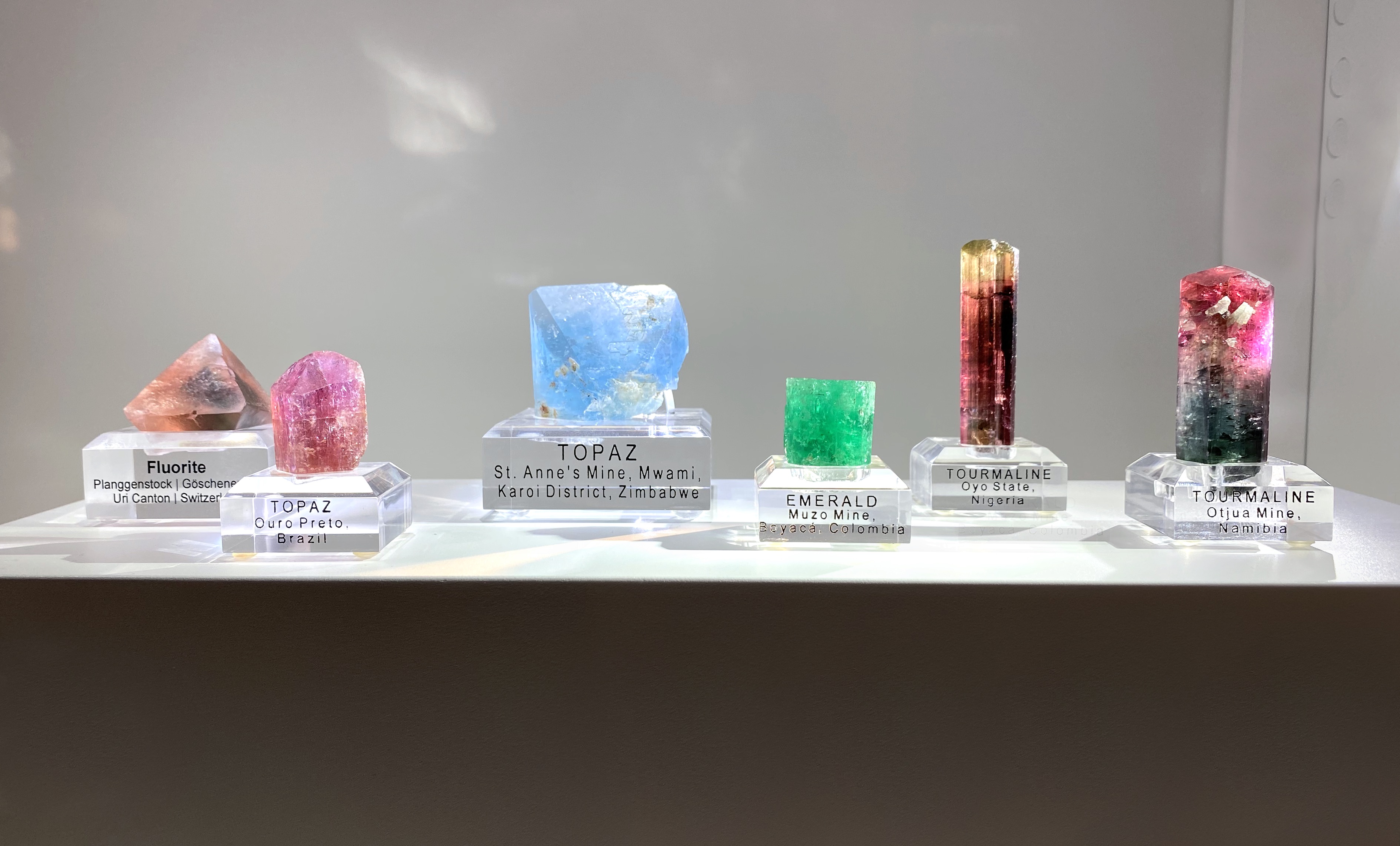 Group shot of minerals