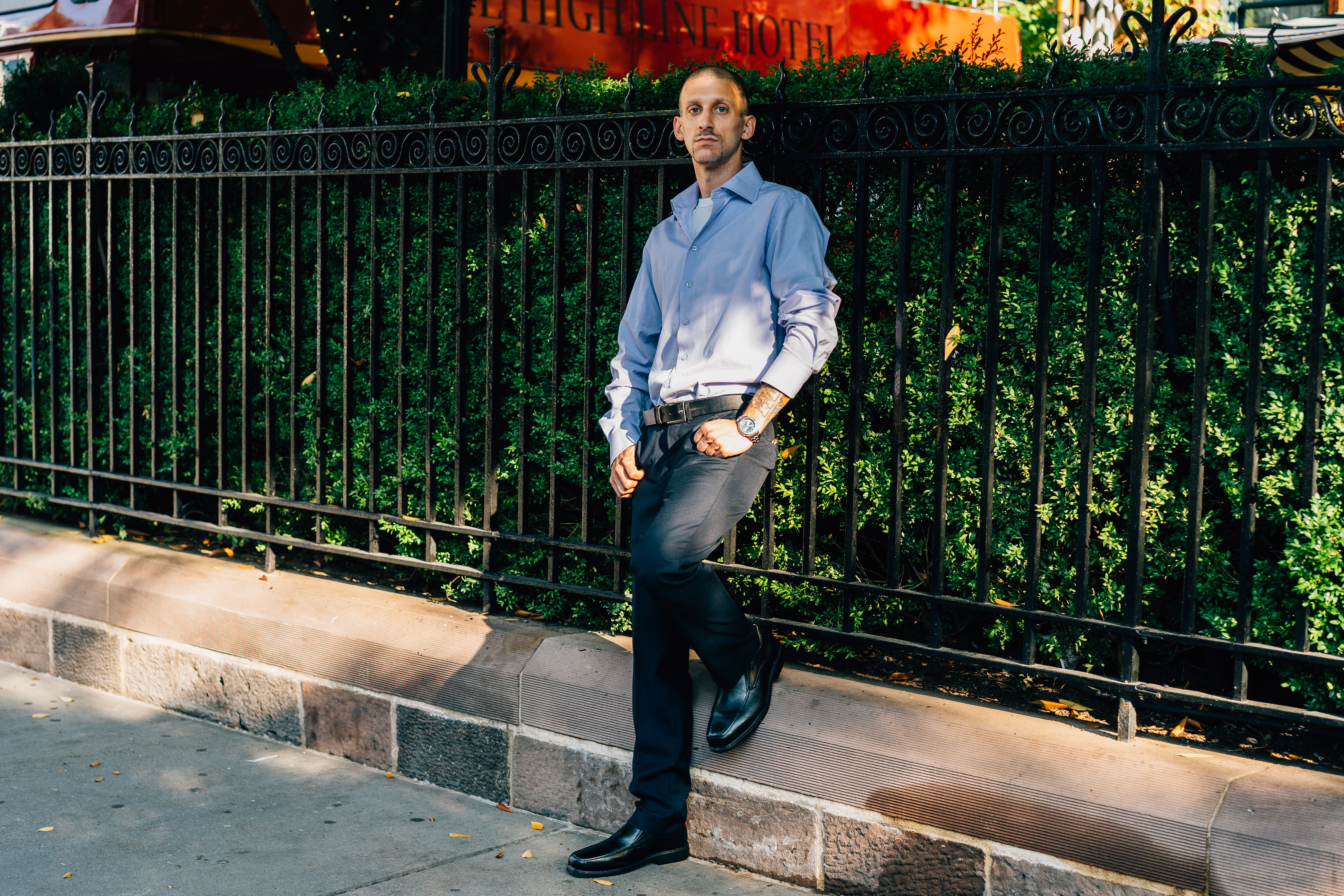 Eric Rampello with minerals